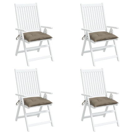 Chair Cushions 4 pcs Taupe 15.7"x15.7"x2.8" Oxford Fabric