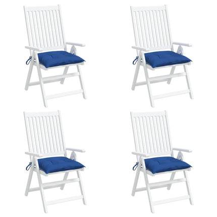 Chair Cushions 4 pcs Blue 15.7"x15.7"x2.8" Oxford Fabric