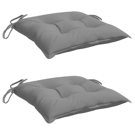 Chair Cushions 2 pcs Gray 19.7"x19.7"x2.8" Oxford Fabric