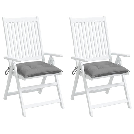 Chair Cushions 2 pcs Gray 19.7"x19.7"x2.8" Oxford Fabric