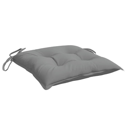 Chair Cushions 2 pcs Gray 19.7"x19.7"x2.8" Oxford Fabric