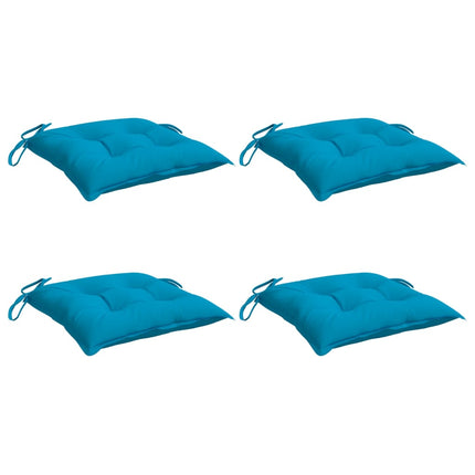 Chair Cushions 4 pcs Light Blue 19.7"x19.7"x2.8" Oxford Fabric