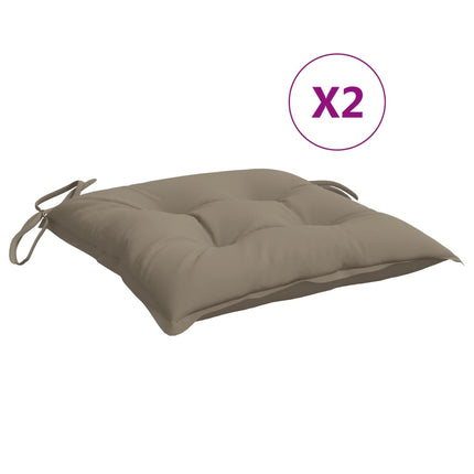 Chair Cushions 2 pcs Taupe 19.7"x19.7"x2.8" Oxford Fabric
