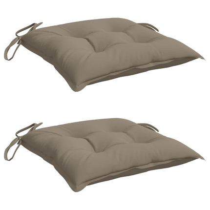 Chair Cushions 2 pcs Taupe 19.7"x19.7"x2.8" Oxford Fabric