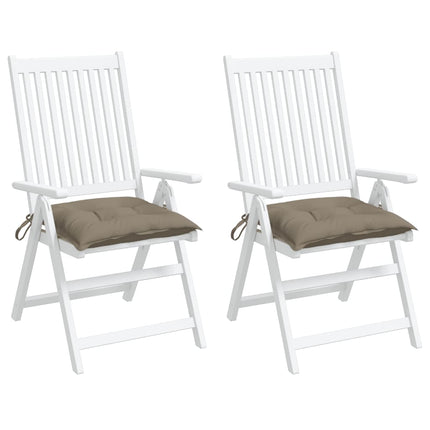 Chair Cushions 2 pcs Taupe 19.7"x19.7"x2.8" Oxford Fabric