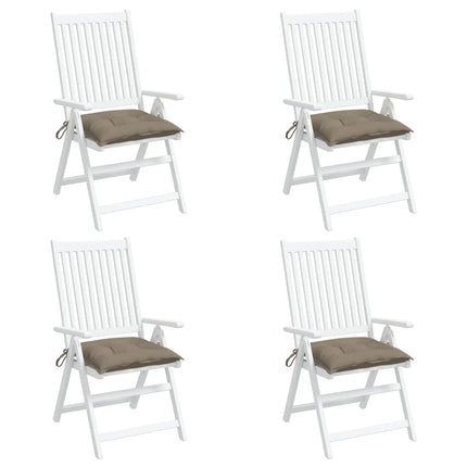 Chair Cushions 4 pcs Taupe 19.7"x19.7"x2.8" Oxford Fabric