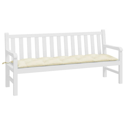 Garden Bench Cushion Cream White 70.9"x19.7"x2.8" Oxford Fabric
