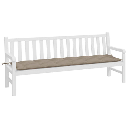 Garden Bench Cushion Taupe 78.7"x19.7"x2.8" Oxford Fabric