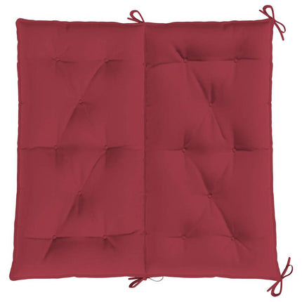 Garden Bench Cushion Wine Red 39.4"x(19.7"+19.7")x2.8" Oxford Fabric