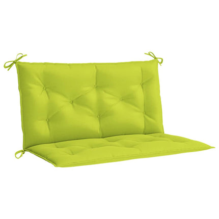 Garden Bench Cushion Bright Green 39.4"x(19.7"+19.7")x2.8" Oxford Fabric