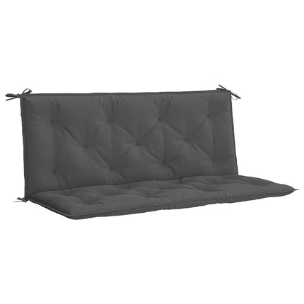 Garden Bench Cushion Anthracite 47.2"x(19.7"+19.7")x2.8" Oxford Fabric