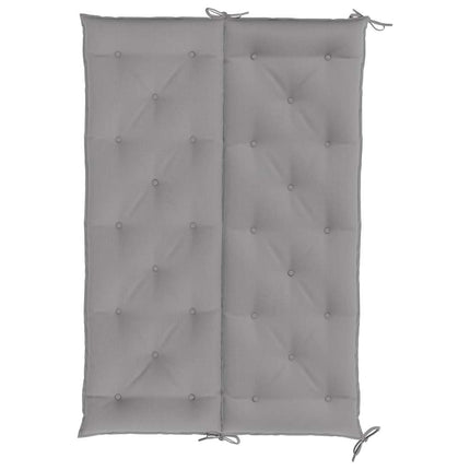 Garden Bench Cushion Gray 59.1"x(19.7"+19.7")x2.8" Oxford Fabric