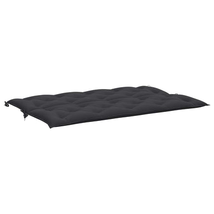 Garden Bench Cushion Black 59.1"x(19.7"+19.7")x2.8" Oxford Fabric