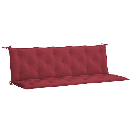 Garden Bench Cushion Wine Red 70.9"x(19.7"+19.7")x2.8" Oxford Fabric
