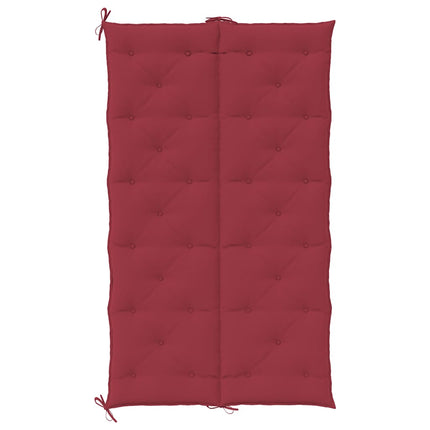 Garden Bench Cushion Wine Red 70.9"x(19.7"+19.7")x2.8" Oxford Fabric