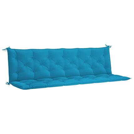 Garden Bench Cushion Light Blue 78.7"x(19.7"+19.7")x2.8" Oxford Fabric