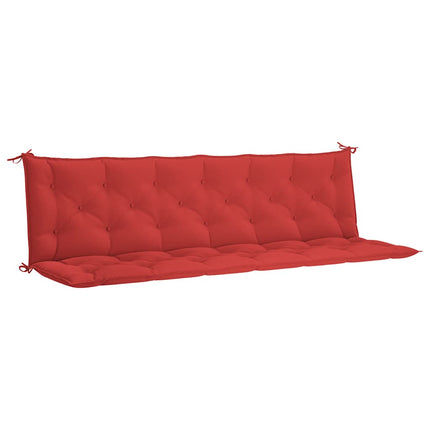 Garden Bench Cushion Red 78.7"x(19.7"+19.7")x2.8" Oxford Fabric