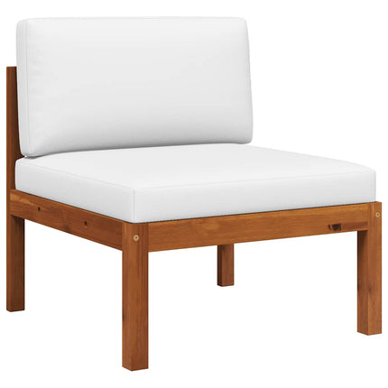 2 Piece Garden Lounge Set with Cushions Wood Acacia&Rope