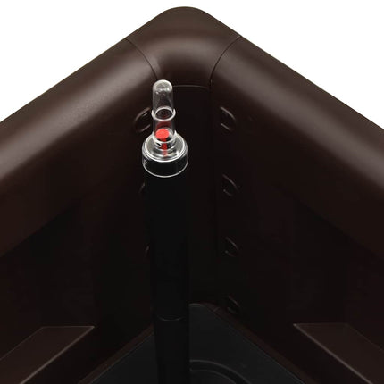 Garden Raised Bed with Self Watering System Mocha 39.4"x16.9"x13
