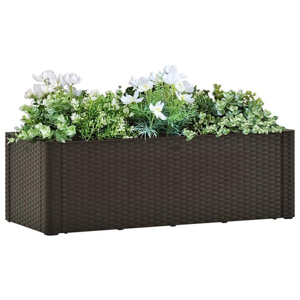 Garden Raised Bed with Self Watering System Mocha 39.4"x16.9"x13