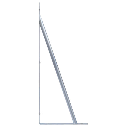 Support Brackets for Fence Post 3 pcs Galvanized Steel