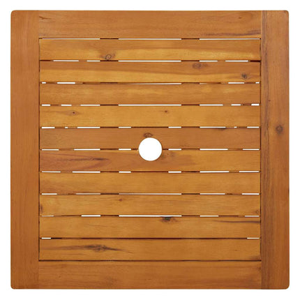Folding Patio Table 23.6"x23.6"x29.5" Solid Acacia Wood