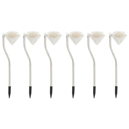 Solar LED Garden Lights 6 pcs 3.5"x3.1"x11.6