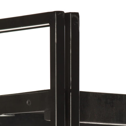 3-Tier Bookcase Black 23.6"x11.8"x31.5" Solid Mango Wood