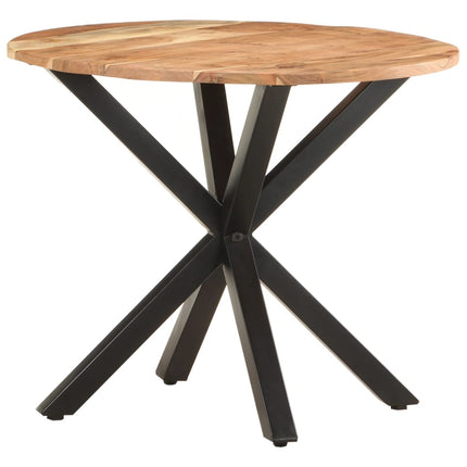 Side Table 26.8"x26.8"x22" Solid Acacia Wood