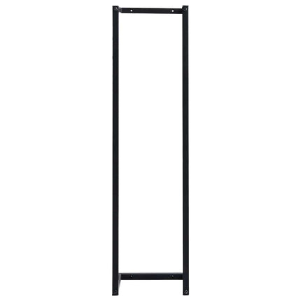 Towel Rack Black 9.8"x7.9"x37.4" Iron