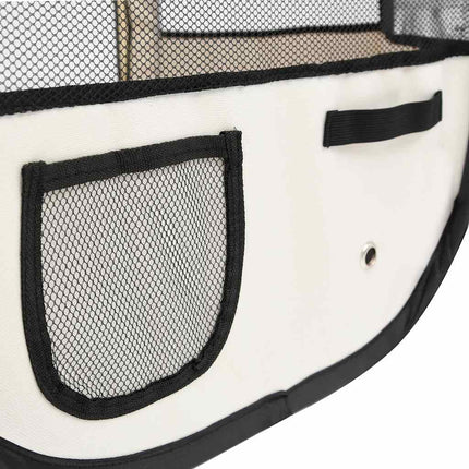 Foldable Dog Playpen with Carrying Bag Blue 43.3"x43.3"x22.8