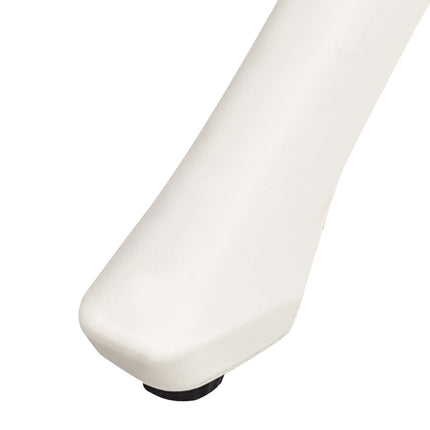 Patio Table White 35.4"x35.4"x28.7" Cast Aluminum