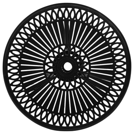 3 Piece Bistro Set Cast Aluminum Black