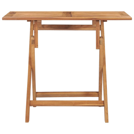 Folding Patio Dining Table 35.4"x23.6"x29.5" Solid Teak Wood