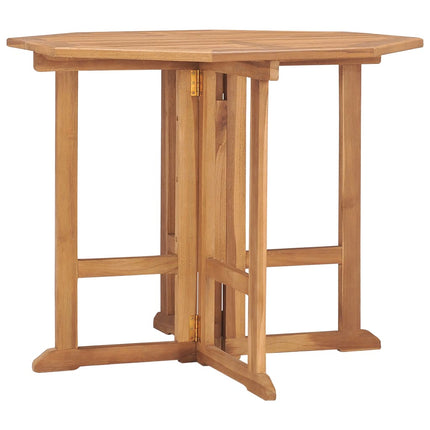Folding Patio Dining Table 35.4"x35.4"x29.5" Solid Teak Wood