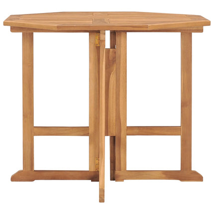 Folding Patio Dining Table 35.4"x35.4"x29.5" Solid Teak Wood