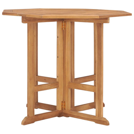 Folding Patio Dining Table 35.4"x35.4"x29.5" Solid Teak Wood