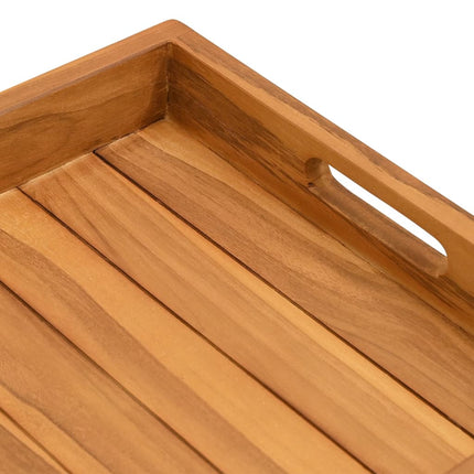 Serving Tray 23.6"x13.8" Solid Wood Teak