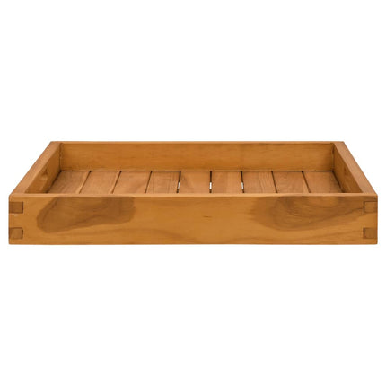 Serving Tray 19.7"x19.7" Solid Wood Teak