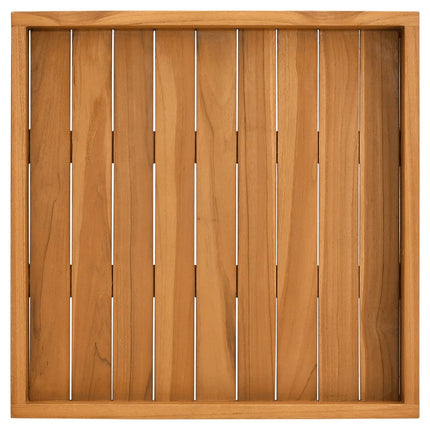 Serving Tray 19.7"x19.7" Solid Wood Teak