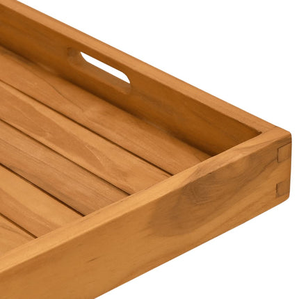 Serving Tray 19.7"x19.7" Solid Wood Teak