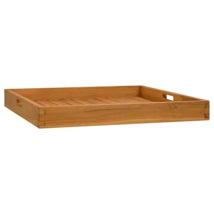 Serving Tray 23.6"x23.6" Solid Wood Teak