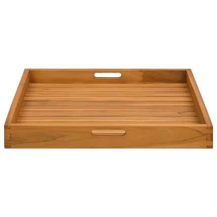 Serving Tray 23.6"x23.6" Solid Wood Teak
