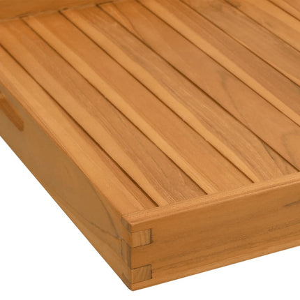 Serving Tray 23.6"x23.6" Solid Wood Teak