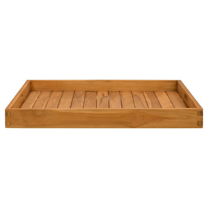 Serving Tray 27.6"x27.6" Solid Wood Teak