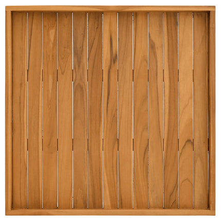 Serving Tray 27.6"x27.6" Solid Wood Teak