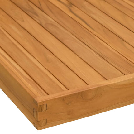 Serving Tray 27.6"x27.6" Solid Wood Teak