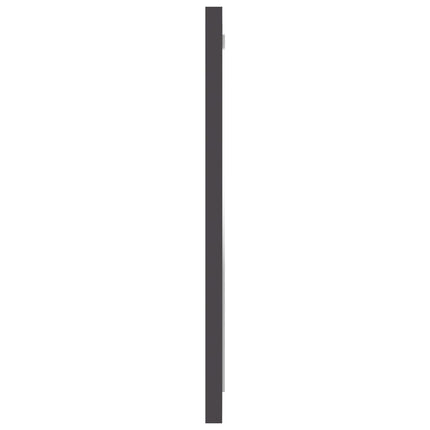 Bathroom Mirror Gray 15.7"x0.6"x14.6" Engineered Wood