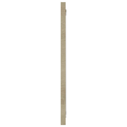Bathroom Mirror Sonoma Oak 31.5"x0.6"x14.6" Engineered Wood