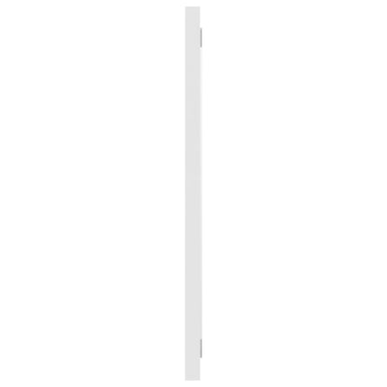 Bathroom Mirror White 39.4"x0.6"x14.6" Engineered Wood